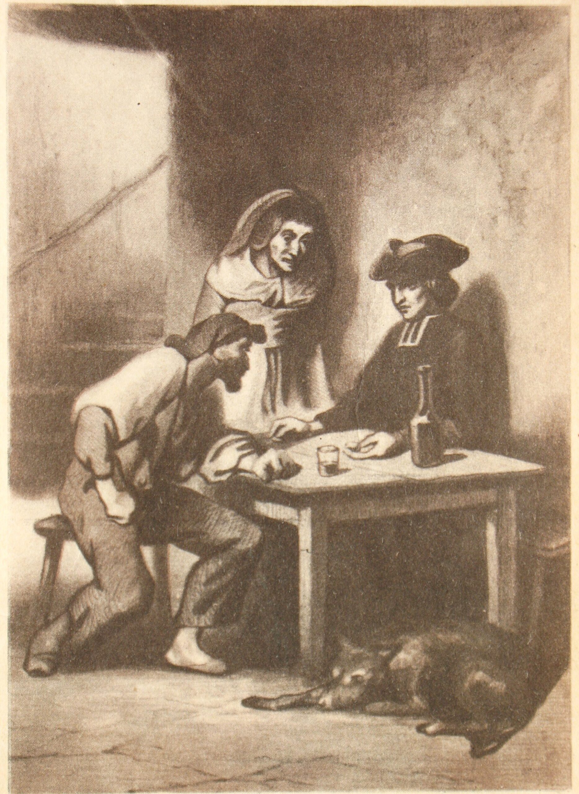 Immagine del volume con la scena di cospirazione